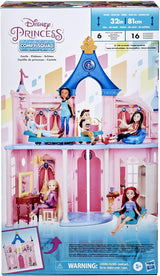 Disney Princess Castle Pohodlný domeček pro panenky se 6 kusy nábytku a 16 doplňky Hračka pro 5leté dívky Domky pro panenky Naty Shop