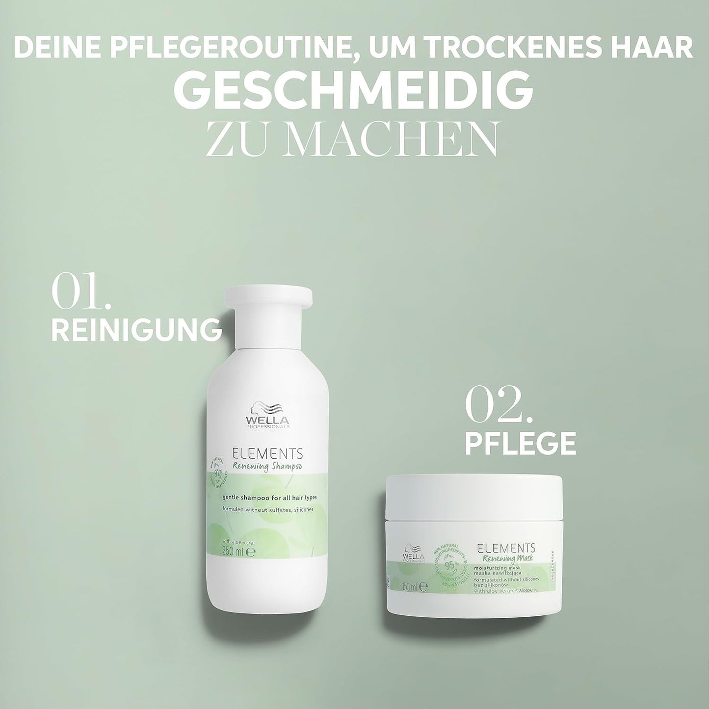 Wella Professionals Elements Obnovující, regenerační šampon pro všechny typy vlasů Wella Sprcha a koupel
