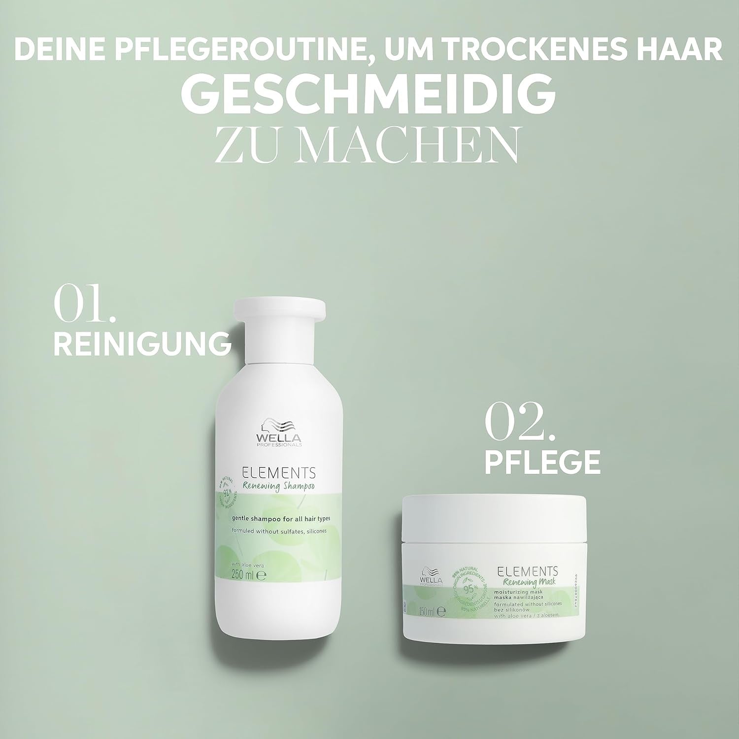 Wella Professionals Elements Obnovující, regenerační šampon pro všechny typy vlasů Wella Sprcha a koupel