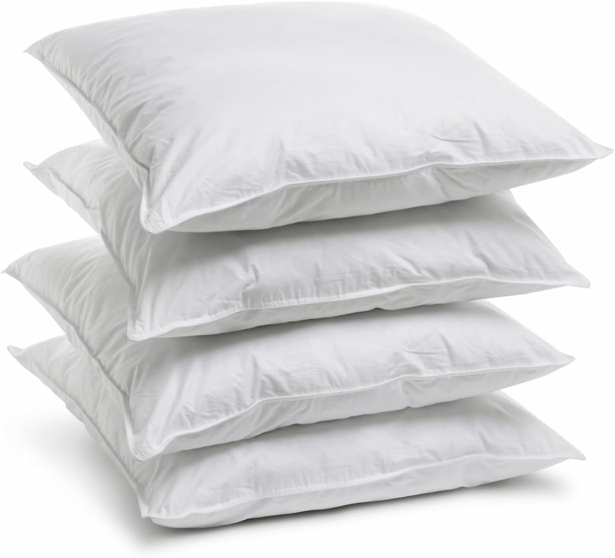 Bleu Câlin Home Collection Sada 4 polštářů Cliniguard Anti-Mite White 60X60 Cm Standardní polštáře Naty Shop Sada 4 povlaků na polštáře