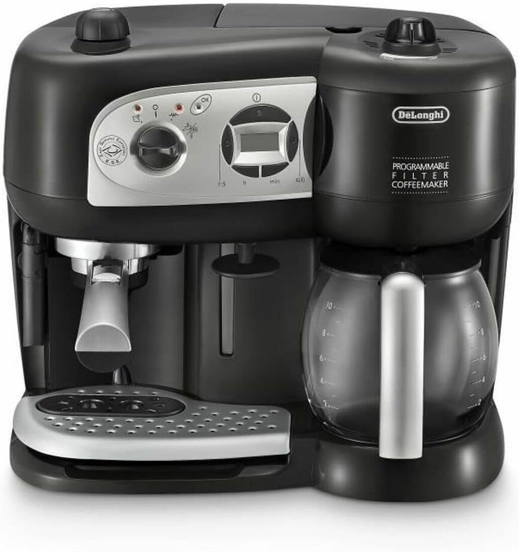 De'Longhi BCO264.1 Espresso a kávovar v jednom, s pumpičkou, černý, 38 x 24 x 35 cm