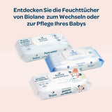 BIOLANE - Vlhčené ubrousky pro miminka, obličej a ruce - Extra jemné čisticí ubrousky pro hygienu - Vlhčené ubrousky pro miminka od narození - Bez alkoholu - 12 x 64 ubrousků (768 ubrousků)