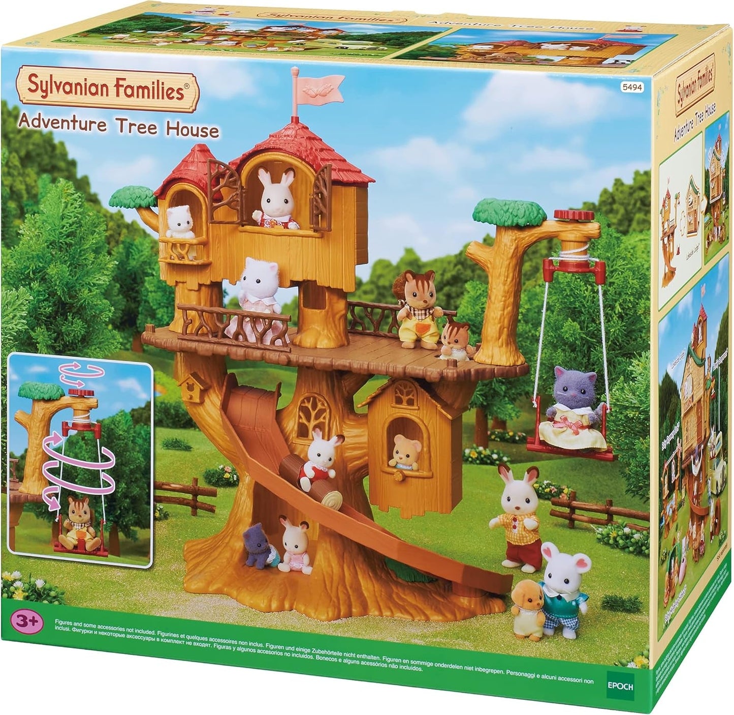 Sylvanian Families 5494 Adventure Tree House - Hrací sada Domeček pro panenky Domky pro panenky Naty Shop