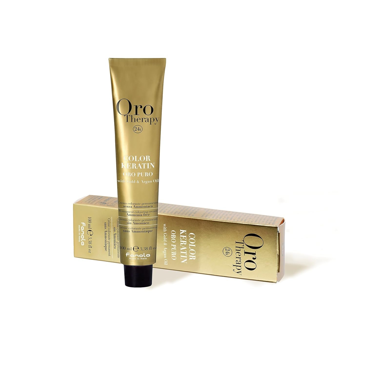 Fanola Oro Therapy Color Keratin 5.0 100ml Barva na vlasy Naty Shop 5.6 Světle hnědá Červená