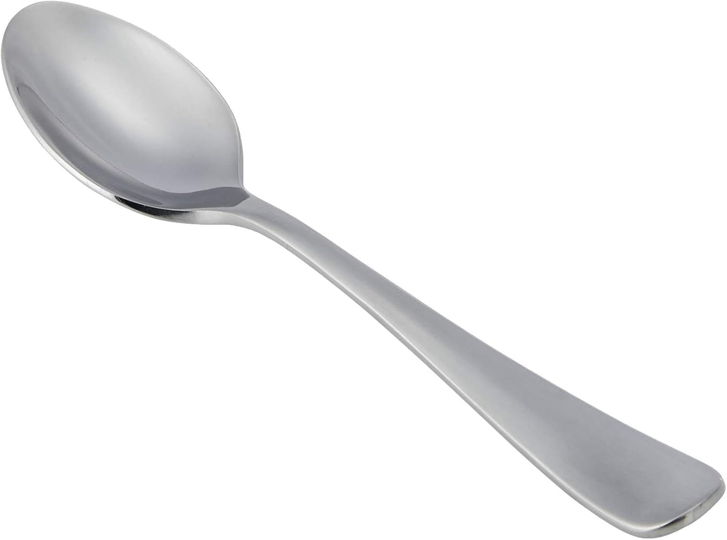 Kávová lžička z nerezové oceli, design s kulatým okrajem, balení 12 ks, stříbrná kuchyně Naty Shop