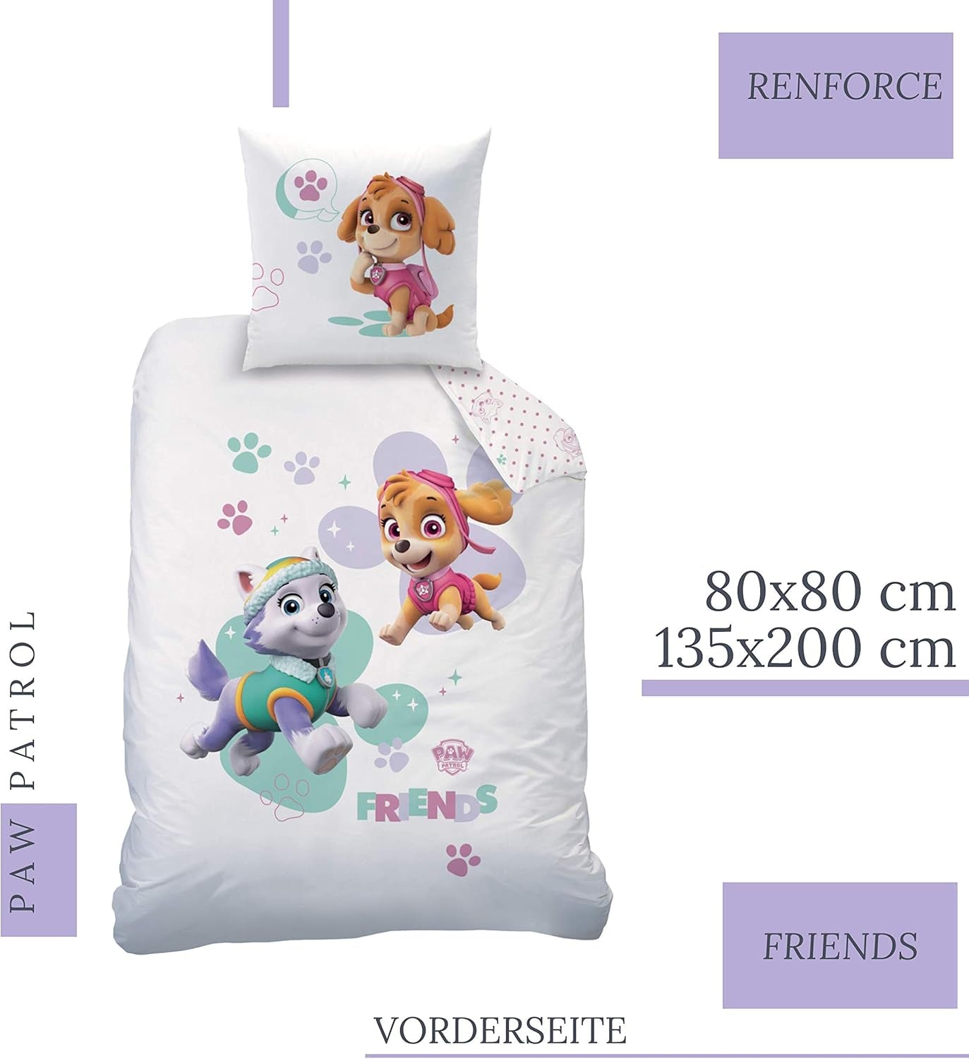 Povlečení Paw Patrol, 2 kusy, pro dívky Povlečení - dětské Naty Shop