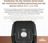 TURECKÝ KÁVOVAR Arzum OKKA RICH SPIN PRO (chrom)