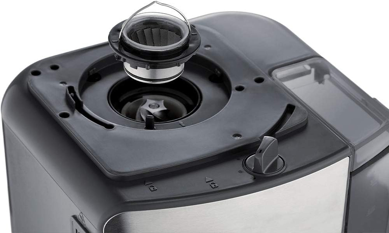 Kávovar Russell Hobbs s mlýnkem a termo karafou [Digitální časovač, sprchová hlavice pro optimální extrakci a aroma] Grind&Brew (1-10 šálků, 3 nastavení mletí) Filtrační kávovar 25620-56