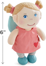 HABA Guardian Angel Lore - Nadýchaná textilní panenka (15 cm), perfektní dárek na uvítanou pro miminka a batolata - Lze prát na 30 °C - 2011870001