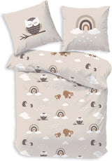 Dětské povlečení, liška, sova a lesní zvířátka, 100% bavlna Povlečení - dětské Naty Shop Owl
