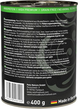 Mokré krmivo pro kočky Catz Finefood Purrrr Horse Monoprotein no. 123, pro kočky s citlivým zažíváním, 70% obsah masa, 6 krabic x 400 g