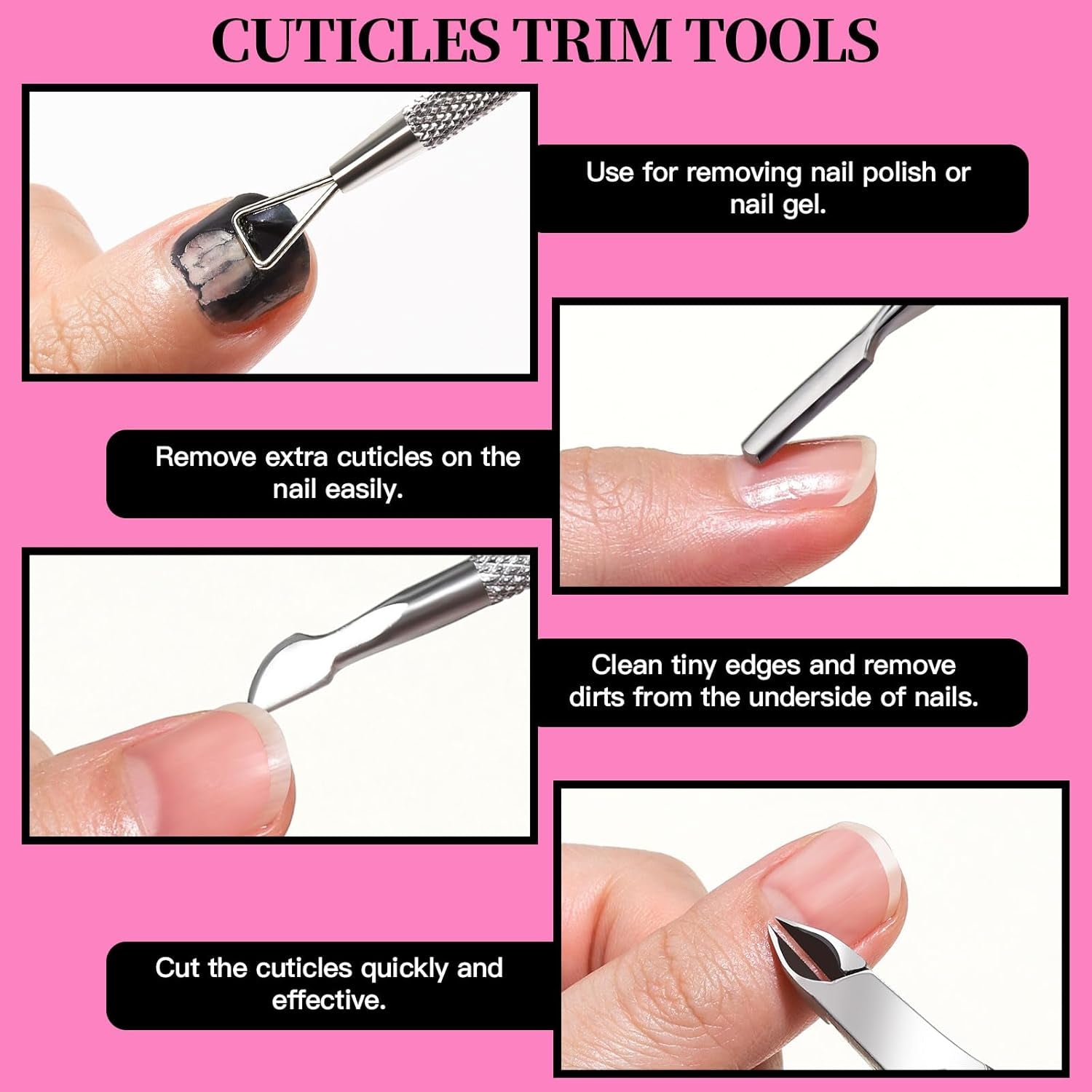 Sada na manikúru FANDAMEI, Buffer Für Nägel, Nagelfeile 100/180, Nagelfeilen Für Gelnägel, Nagelhautschieber, Buffer Für Gelnägel, Feilen Für Gelnägel, Nagelzange, Nagelfeilen Set, Maniküre & Pedicure Set