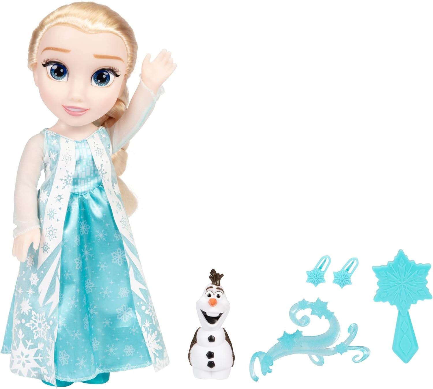 Disney Die Eiskönigin - Frozen - Zpívající panenka ELSA 35 cm, zpívající "Let It Go", včetně doplňků pro extra zábavu, ideální pro dívky od 3 let, 225306, Türkis