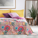 Decoking 12222 Přehoz na postel 200X220 Cm Růžová Fialová Bílá Antracitová Přehoz na postel Dvě strany Barevná Růžová Bílá Fialová Prošívání Bibi Postele a přikrývky Besuche den DecoKing-Store