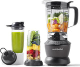 Nutribullet Full Size Blender, Elektrischer Mixer, Multifunkční Stabmixer, Professioneller Mixer, 1000 Watt Leistung, 1,6L Becher, Grau, NBF450DG Kitchen Naty Shop Schwarz 1000 Watt