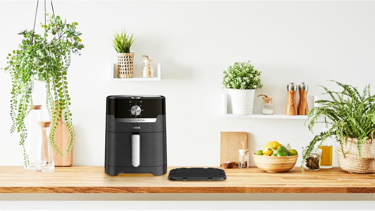 Tefal EY5018 Easy Fry & Grill Classic Air Fryer, technologie 2 v 1 (Air Fryer a Grill), XL, 4,2 litru na 6 porcí, 1550 wattů Domácí spotřebiče Naty Shop