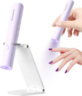 Denabuty UV lampa na gelové nehty, Mini U V LED lampa na výměnu nehtů se stojánkem Tragbare Malá UV lampa na nehty na gelové nehty, pro Aushärten Von Nagelkleber & Nail Tips bílá