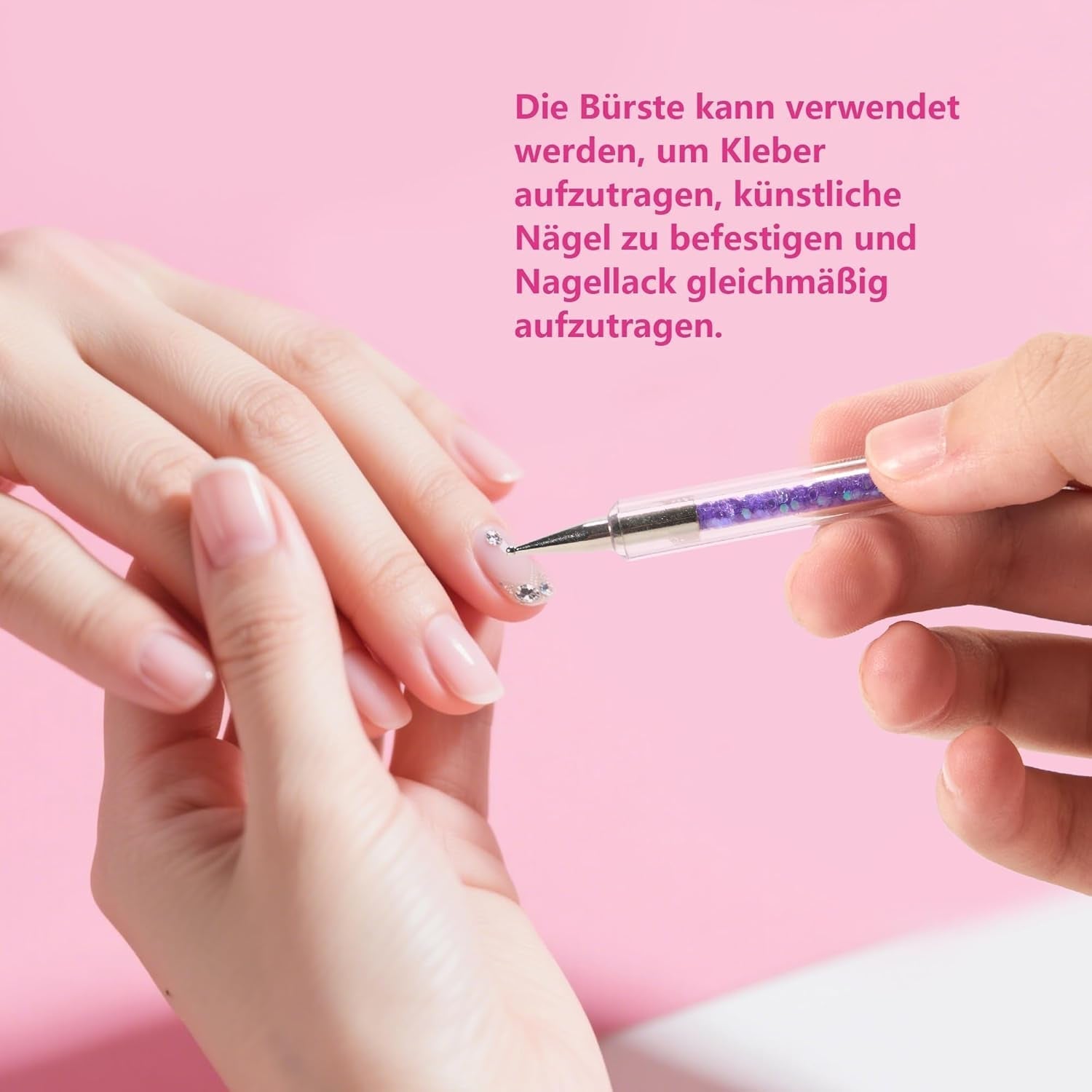 8 Stück Nagel Pinsel, Nagelkunstpinsel Pinsel Set, Pinsel Für Nägel Mit Doppelkopf Nail Art Pinsel Set Dotting Pen Und Gel Štětec na nehty Präzise Pinsel Für Nageldesign Und Verzierungen