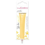 Scrapcooking - Pastelově žluté cukrové pero - Žlutý psací cukr 25g - Dekorativní jedlé cukrové pero - Psaní a kreslení - Označování fondán, poleva, dorty - 6804