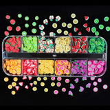 4 sada Nagel Obst Scheiben, Basicon Niedliche Obst Polymer Scheiben Obst Scheibe Nail Nagel 3D Obstscheibe Nail Art Slice Für DIY Liefert Maniküre Dekoration Schleim Zubehör Nageldekorationen, 4 Stile