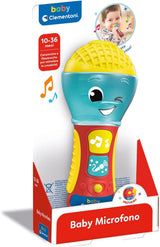Clementoni – dětský mikrofon, elektronická hudební hra pro rané dětství, hračka 10–36 měsíců, centrum aktivit se světlem a zvuky, 17931 Baby Toys Naty Shop