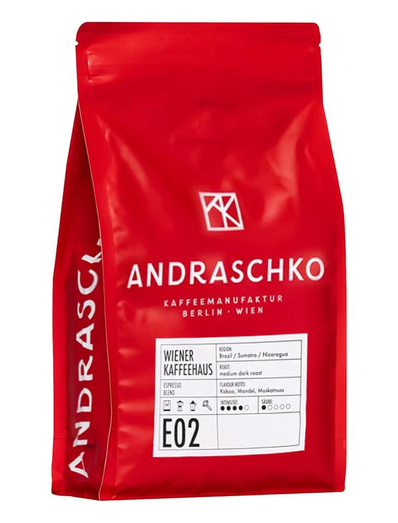 Espresso Bohnen - Wiener Kaffeehausmischung Směs espressa - jemné Röstung se 100% Arabica aus 7 Herkunftsländern - frisch in Berlin geröstet - 1kg