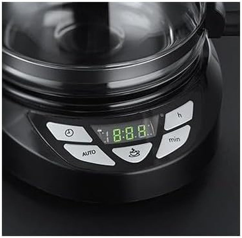 Kávovar Russell Hobbs [Digitální časovač, sprchová hlavice pro optimální extrakci a aroma] Textury+ (1 až 12 šálků, 1,25 l skleněná karafa, ohřívací deska, systém proti odkapávání) Filtrační kávovar 22620-56