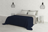 Italské povlečení Estivo jednolůžko, povlečení, Aqua, 170 X 270 Cm Peřiny a přikrývky Naty Shop Grigio Chiaro/Blu Scuro 260 X 270 Cm