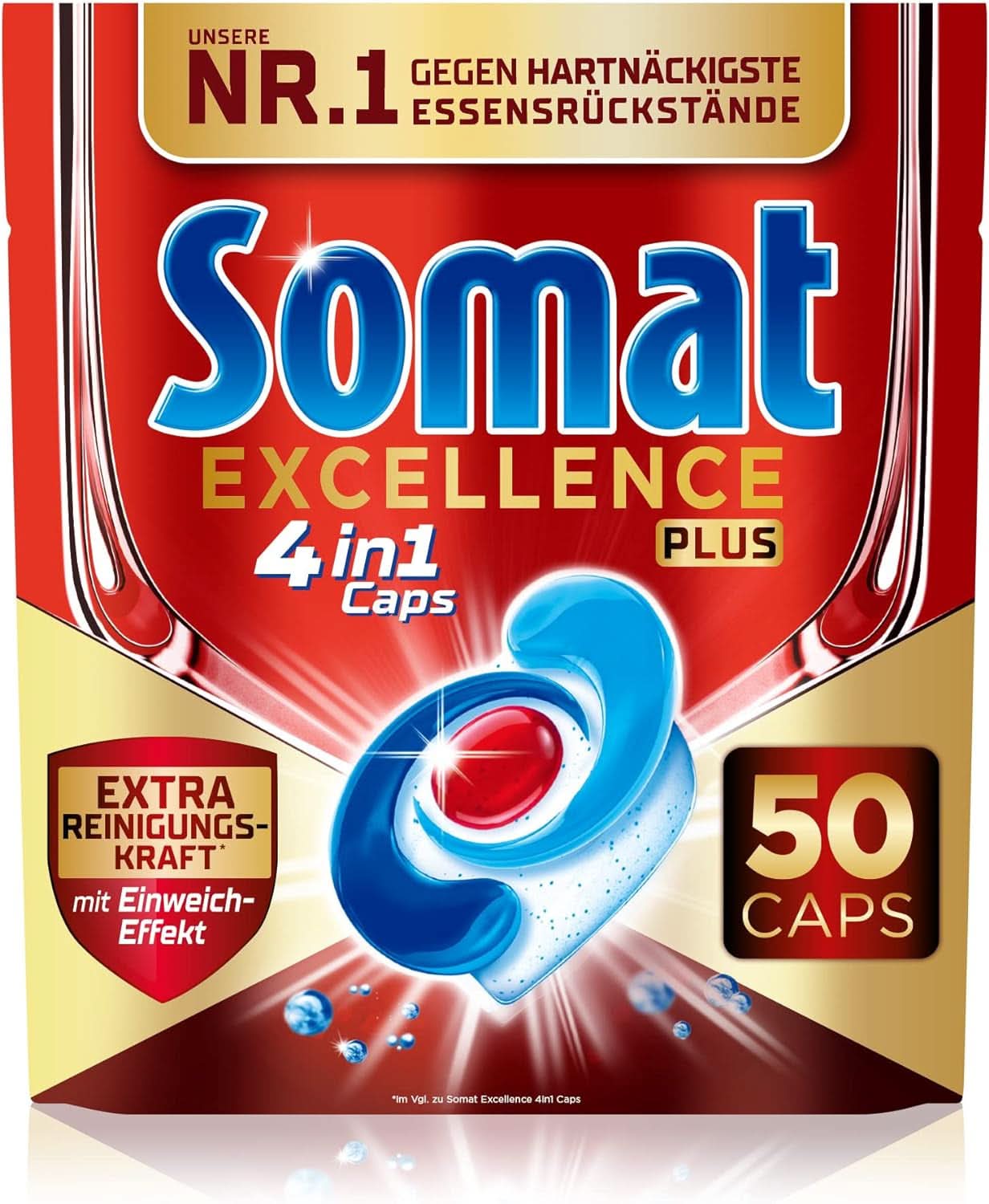 Somat Excellence plus 4v1 Caps (50 Caps), tablety do myčky Naty Shop