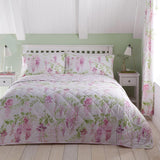 Dreams & Drapes Design - Wisteria - Prošívaná přikrývka - 200 Cm X 230 Cm v růžové Postele a přikrývky DREAMS AND DRAPES Růže 200 Cm X 230 Cm