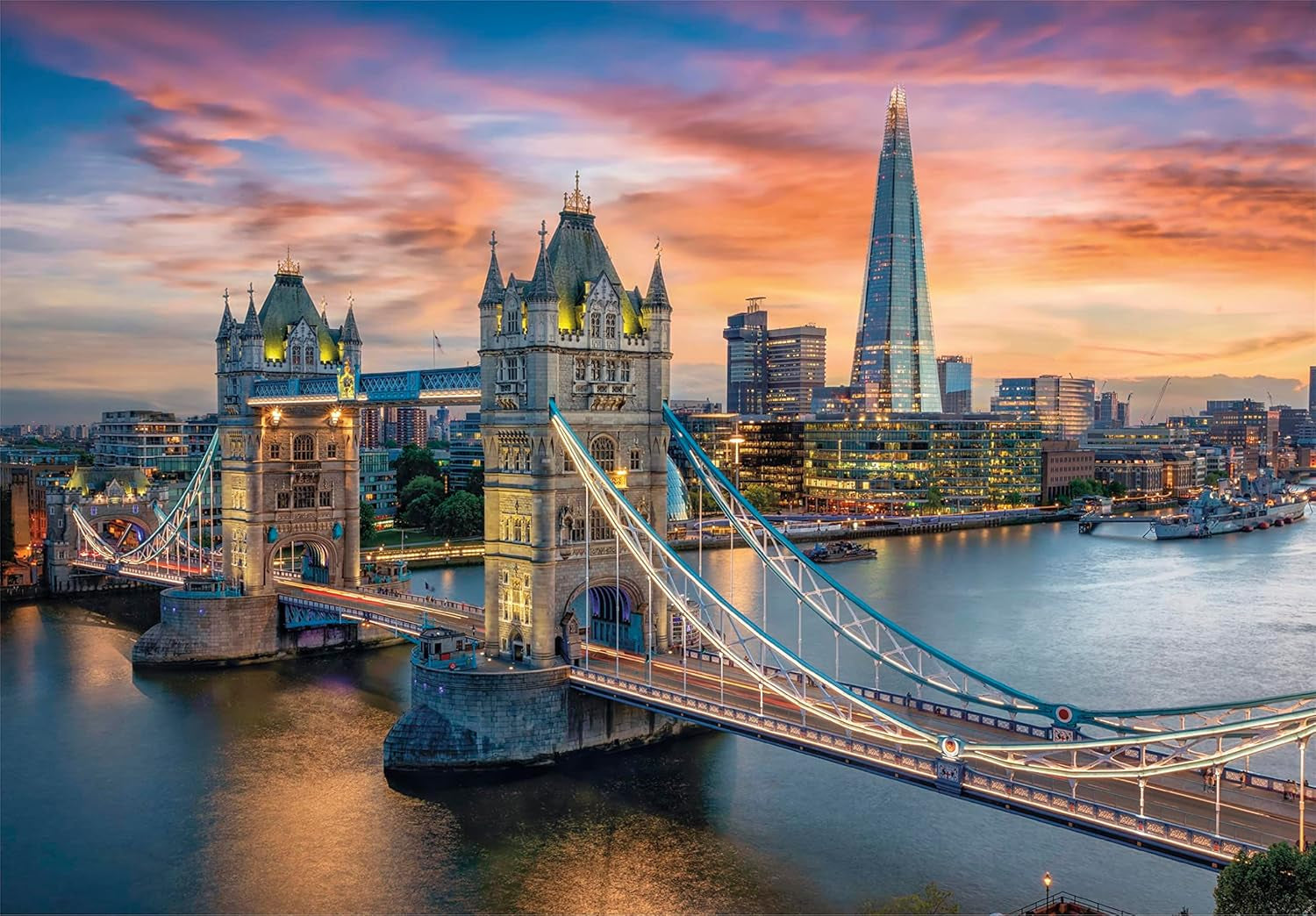 Clementoni - 31694 Collection - London Twilight, Puzzle 1500 dílků pro dospělé a děti 10 let, Dovednostní hra pro celou rodinu Puzzle Naty Shop