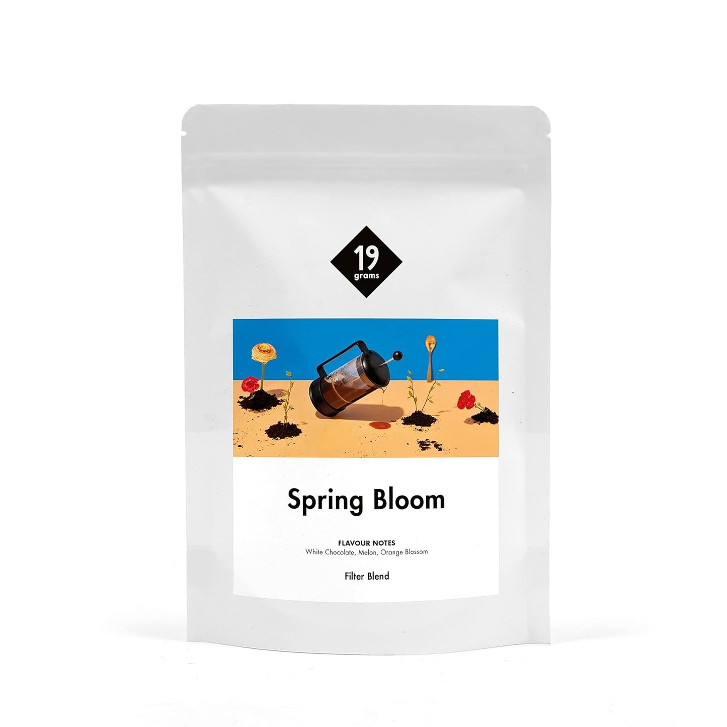 Spring Bloom Filter | 250 g celých zrn | spravedlivé a udržitelné | čerstvě smažené | kávová zrna 100% Arabica | speciální káva | 19 gramů Cafe Roastery…