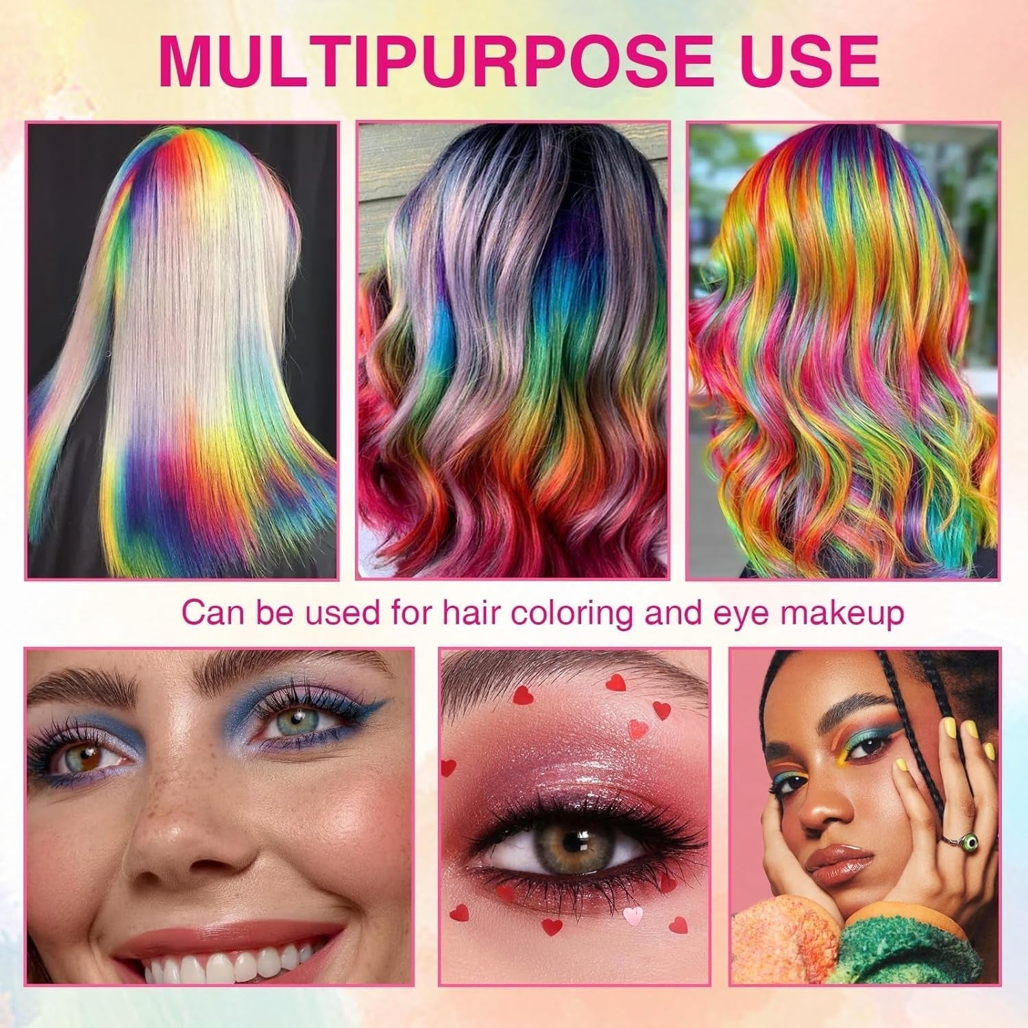 5 barev Dětská Dočasná barva na vlasy Smývatelná barevná řasenka Hair Chalk Salon Hair Dye Shop Naty Shop