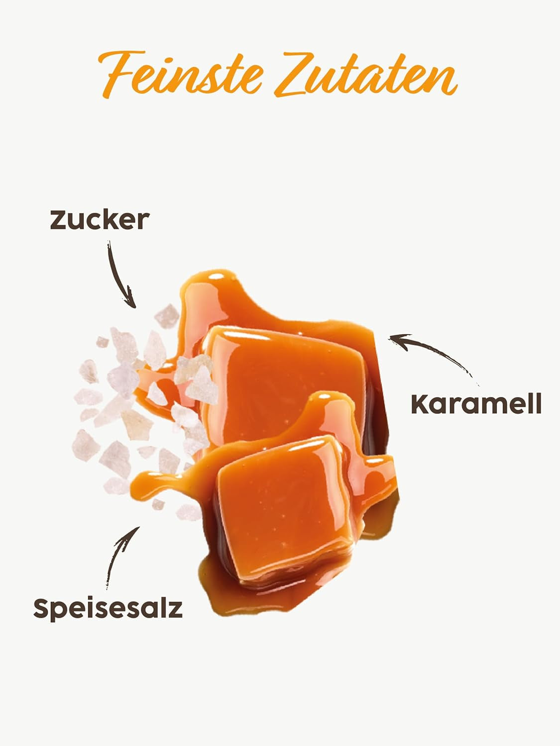Kávová poleva se slaným karamelem Kotanyi | feiner Caramellgeschmack, 4er Pack (4 x 65 g)