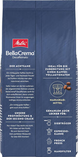 Melitta BellaCrema La Crema zrnková káva 1 kg a BellaCrema Decaffeinato zrnková káva bez kofeinu 1 kg