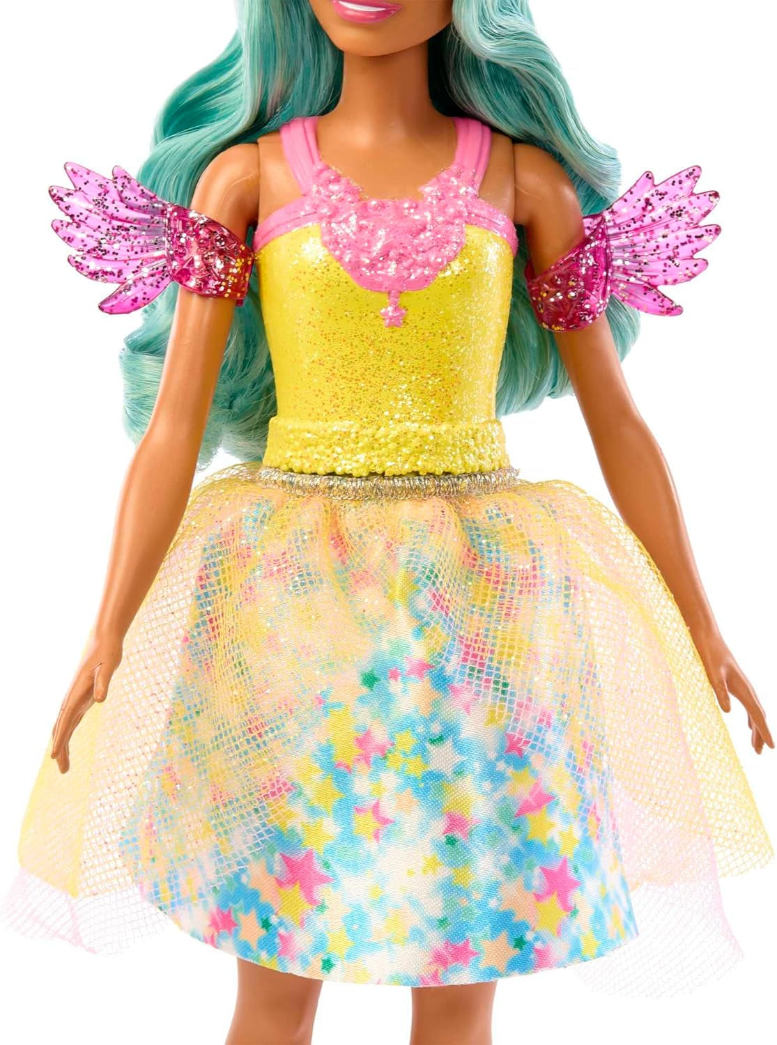 Barbie Hidden Magic - Panenka Teresa s pohádkovým oblečkem, vlnitými vlasy a hřebenem pro zábavné kadeřnictví, pro děti od 3 let, HLC36