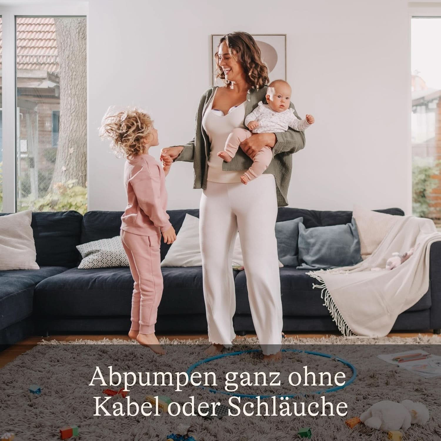 Lansinoh Tragbare Elektrische Doppelmilchpumpe – Freihändig Und Leise Abpumpen Ohne Kabel & Schläuche – Wiederaufladbarer Akku – Einfache Bedienung & Reinigung - Handsfree příslušenství Jídlo a kojení Bebe Naty Shop