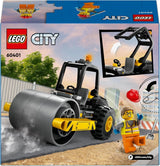 Stavební vozidlo LEGO City Road Roller pro 5leté děti Hračka s parním válečkem s minifigurkou stavebního dělníka Nápaditý herní zážitek pro chlapce a dívky Malý zábavný dárek 60401 Stavebnice Besuche den LEGO-Store