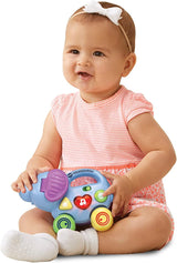 Vtech Baby Little Pushing Elephant - Interaktivní hračka na hraní - S písničkami, melodiemi, větami a zvuky - Pro děti ve věku 6-36 měsíců Baby Toys Naty Shop