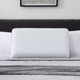 LUCID polštář z paměťové pěny s gelem 40x60 cm - prodyšný - chladivý efekt - pratelný potah - polštář certifikovaný Oeko-Tex, bílý