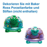 Keramické květináče pro želvy Baker Ross FX594 – balení 2 ks, namalujte si vlastní květináč