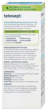 Tetesept Kids Cold Time Bath - dětská přísada do koupele pro chladné období se 4 esenciálními oleji, relaxace a prohřívání, 125 ml Naty Shop