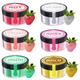 Jedlé třpytky, sada 6 odstínů, 5 gramů Glitter Naty Shop