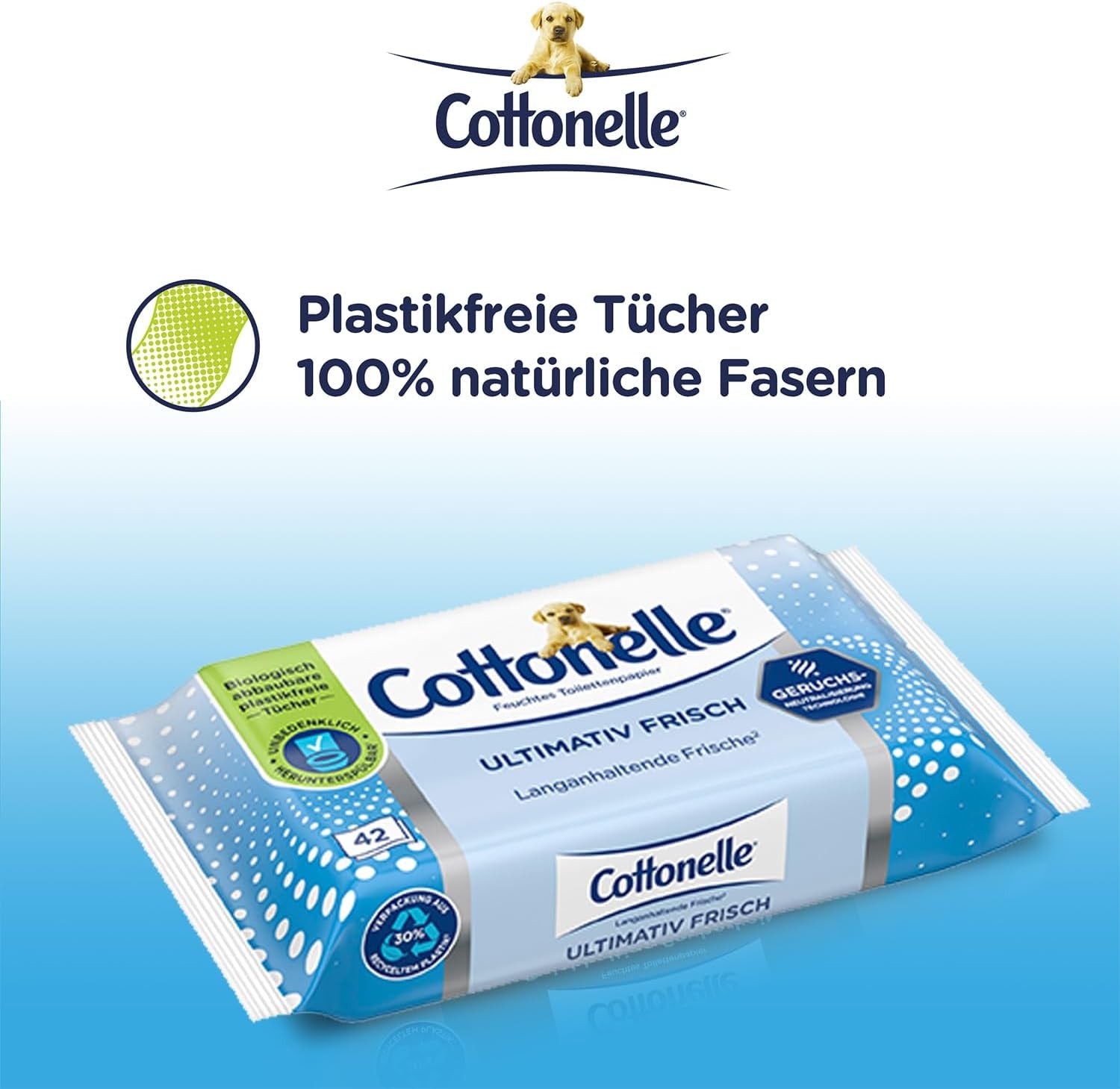 Vlhčené ubrousky, Ultimate Fresh, 12 x 42 ubrousky, technologie Deodycylx, šetrné k pokožce, bez alkoholu a barviv, citlivé, biologicky odbouratelné