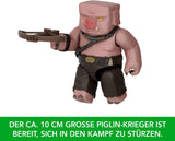 Sada akčních figurek Mattel Minecraft, Ghast s ohnivým útokem, světla, hluk, startér a projektil, prasečí válečník, inspirováno filmem, JFB69 Akční figurky Naty Shop