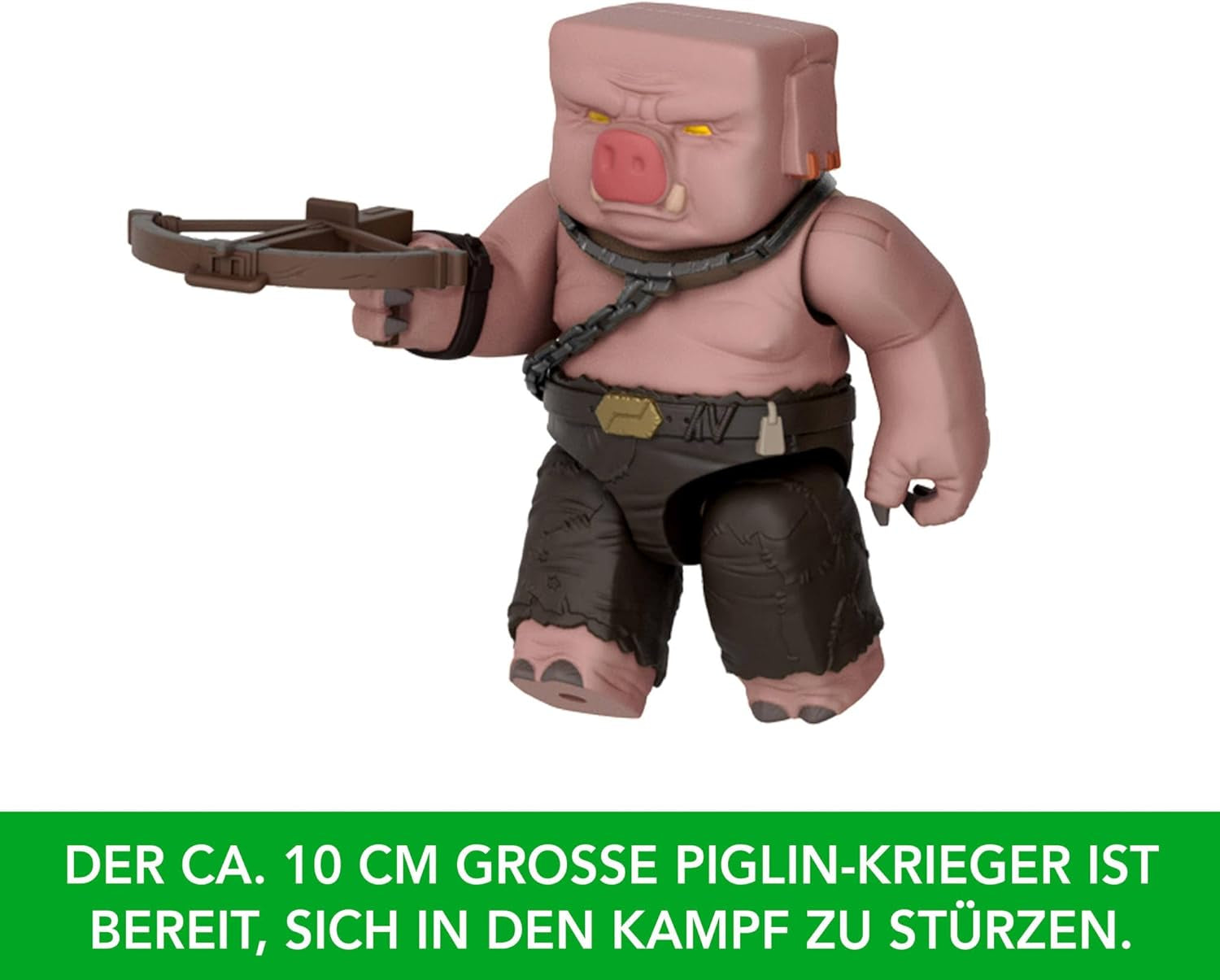 Sada akčních figurek Mattel Minecraft, Ghast s ohnivým útokem, světla, hluk, startér a projektil, prasečí válečník, inspirováno filmem, JFB69 Akční figurky Naty Shop