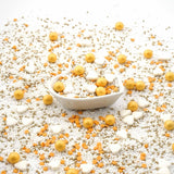 Streusel Glück, Sprinkles s bílým srdcem a zlatými kuličkami, 40 gramů Sprinkles Naty Shop