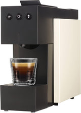 Espresso kávovar s kapslemi K-FEE SQUARE na kávu, čaj a kakao | Kompaktní espresso | Rychlý ohřev | Nádrž na vodu 0,8 l | 19 barů | Klavírní černá