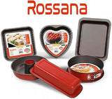 Rossana, Forma na pudink s kornoutem 23 cm, nepřilnavý povrch, barva červená/šedá, nerez Formy a plechy na pečení Naty Shop