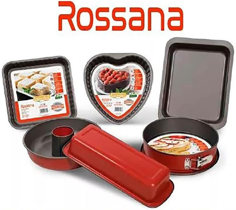 Rossana, Forma na pudink s kornoutem 23 cm, nepřilnavý povrch, barva červená/šedá, nerez Formy a plechy na pečení Naty Shop